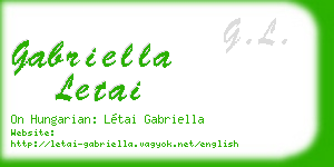 gabriella letai business card